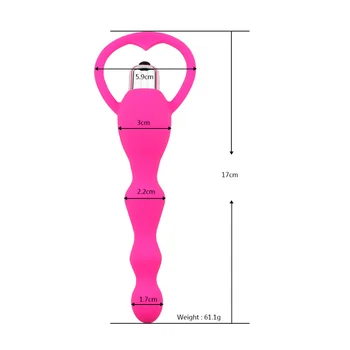 Analinis kaištis vibratorius moterų sėdmenys sekso žaislas Kieme Granulių skatinti masažas, masturbacija užpakalis su silikono granulės