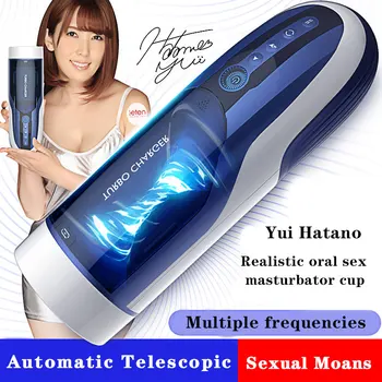 Auto-sukasi teleskopinis masturbator pūlingas tinka vyrams jet taurės butt plug automatinė aimana suaugusiųjų žaislas masturbacija sekso parduotuvė