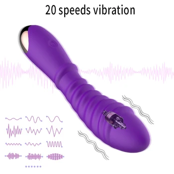 G Spot Dildo Vibratorius Moteris Silikoninis Vandeniui atsparus 20 Greičių Vibracijos Klitorio Massager Moterų Masturbator Sekso Žaislai Moteris