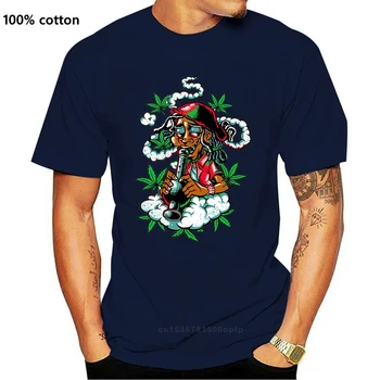 Jamaikos Vyrai T-Shirt Rasta Piktžolių Didelis Dūmų Bongas Prarasti Dydis Viršuje Ajax Tee Marškinėliai