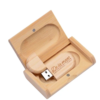 JASTER 5vnt/daug USB 2.0 (nemokamai LOGOTIPĄ), Medinė Usb, su dėžute USB 