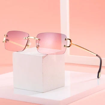 Kachawoo retro stačiakampio formos akiniai nuo saulės taškus vyras moteris uv400 mažųjų saulės akinių mados mėlyna rožinė aukso metalo gimtadienio dovanos