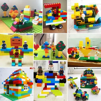 Klasikinis Prekės ženklas Statybinių Blokų suderinama plytos Miesto DIYCreative Urmu Sumos Švietimo Žaislai Mažiems Blokas Vaikas blokai pilis