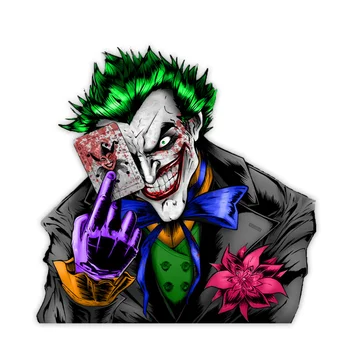 Kūrybos Šypsosi Joker Bauda 3D Automobilių Lipdukai ir Lipdukas Stilius Įbrėžimams Atspariu už Bamperis Langą Nešiojamas Raštas Decal KK13*13cm