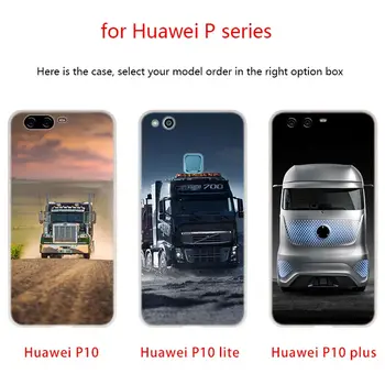 Minkšti Silikoniniai Dėklai Huawei P40 30 P20 Pro P10 Lite E Plus P Smart Z 2019 2020 Super Kietas Sunkiųjų Sunkvežimių Automobilį