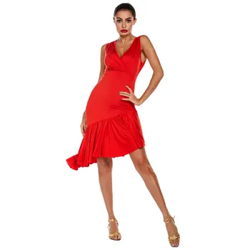 Suaugusiųjų Lotynų Sportinių Šokių Suknelė Drabužius Tango Salsa Lotynų Šokio Spektaklis Suknelė Etape Dėvėti 2021 Mokymo Šiuolaikinės Moterys Spandex
