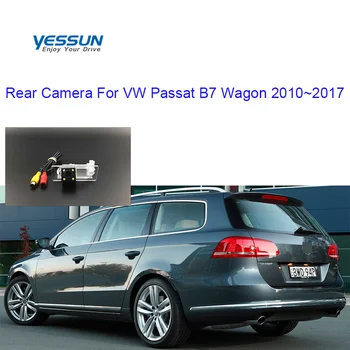 Yessun Licencijos veidrodinis fotoaparatas Volkswagen Passat B7 Sedanas 2010 M.~2017 Galinio vaizdo kamera, naktinio matymo automobilio parkavimo kamera