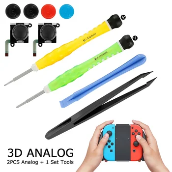 16PCS Pakeitimo 3D Analoginis Džiaugsmo con Kreiptuką Gamepad Nykščio Stick Nintendo Jungiklis NR Joystic JoyCon Taisymo Įrankis