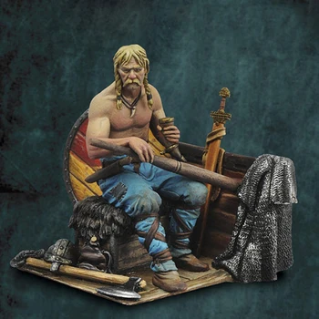 1/32 senovės žmogus kariai sėdėti su kardu Dervos pav Modelis rinkiniai Miniatiūriniai gk Unassembly Unpainted