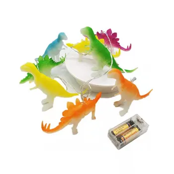 1,5 m 10led String Žibintai su Ryškiai Dinozaurai Realistiškas Ieškote Dinozaurai Šviesos Vaikams Dovanų Plastiko Žaislas Super Įdomus Dino