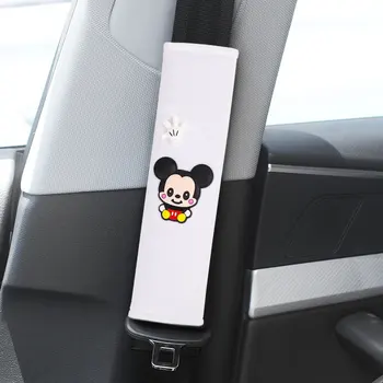 1 Gabalas Disney Mickey Mielas GM Diržą, Viršelis Minkštas Pliušinis Peties Pagalvėlės Automobilio Formos Animacinių filmų saugos Diržų Apsauga, Automobilių Reikmenys