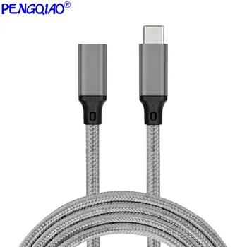 10Gbps Gen2 Tipas-C USB 3.1 Male USB-C Moterų Pratęsimo Duomenų 100W Įkrovimo Kabelis Extender Laido Grįžtamasis Dizainas, 0,3 m-3m