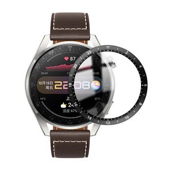 10vnt 5D Minkšta Stiklo Apsauginė Plėvelė Huawei Žiūrėti 3 Pro Visą Lenktas Dangtelio Ekrano apsaugos Huawei Žiūrėti 3 Smartwatch