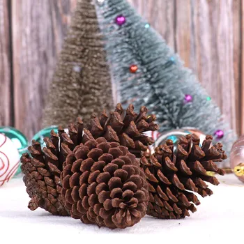 10vnt Kalėdinė Dekoracija Didelis Natūralios Pušies Kankorėžių Pinecone Kalėdos naujieji Metai Šalis Dekoro Ornamentą Namų Reikmenys