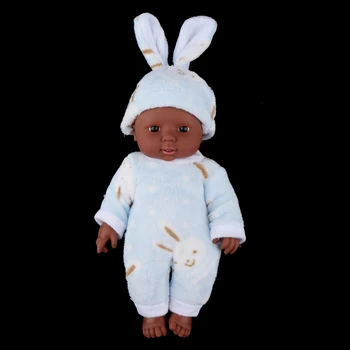 12 Colių Tikroviška Naujagimiui Lėlės, Afrikos Amerikos Kūdikių Juodosios Lėlės Vaikams