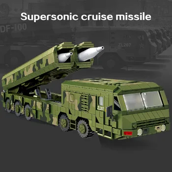 1336Pcs WW2 Karinės Armijos Kinija Ilgas Kardas 100 Kruizinių Raketų Automobilių Blokai Veiksmų Kareivis Duomenys Modelis Vaikams, Žaislai, Dovanos