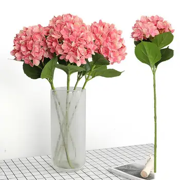 1Pc 3D Dirbtinis Audinys Gėlių Hydrangea Jaunavedžių Vestuves Darbastalio Apdaila