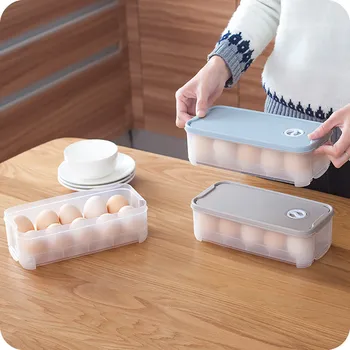 1Pc Kiaušinių Laikymo Dėžutė Plastiko Šaldytuvas Maisto Kiaušiniai Konteinerių Plokštelės Laikiklį Namų Virtuvės Reikmenys Organizatorius для кухни virtuvė