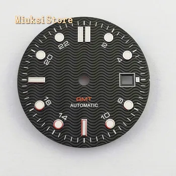 1PCS 31,5 mm sterilūs blue black watch Dial Tinka ETA 2836/2824 DG2813/3804 Miyota 8215 821A 8205 automatinis judėjimo P934-N