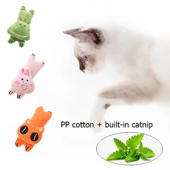 1pcs Kačių Žaislai Juokingas Interaktyvus Pliušinis Katė Žaislas Mielas Pliušinis Lėlių Serija Gyvūnų Modeliavimo Pet Kačiukas Kramtyti Žaislas