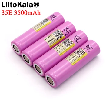 1pcs Liitokala Originalus INR18650-35E), 3,7 V 3500mAh Max 13A Išlydžio Galios Baterija Žibintuvėlio baterijos