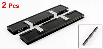 2 x Aliuminio Heatsink Jų Barstytuvas Radiatorius Aušinimo DDR RAM Atmintis