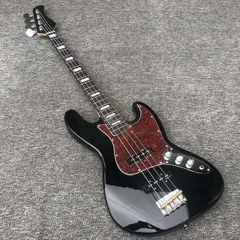 2019 Aukštos kokybės elektrinio boso gitara,JB bosinė gitara,juodos spalvos, klevų kaklo,nemokamas pristatymas