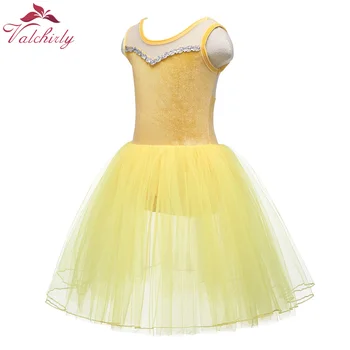 2020 Naujas Berankovis Mergaičių Baleto Suknelė Tutu Vaikų Šokių Drabužiai Vaikams Baleto Dress Kostiumai Prom Ballerina Dancewear