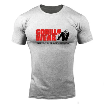 2020 Naujas Vyrų Gorila Dėvėti Gėlių Spausdinti Hip-Hop Marškinėliai Vyrams, Atsitiktinis marškinėliai Šukuotinės Medvilnės Marškinėlius Drabužiai