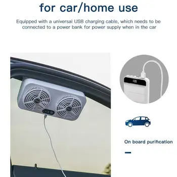 2021 Automobilių, Namų Dual-naudoti ištraukimo Ventiliatorius Auto USB Įkrovimo Ventiliatorius Dūmų Priemonė, Aušinimo, Vėdinimo Šalinamo Oro Ventiliatorius Automobilis Apyvartą F0Y9