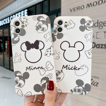 2021 Disney Mickey Minnie Viskas įskaičiuota Soft Case for IPhone 12 11 Pro Max XR XS Max 7 8 Plus X SE viso Kūno Telefono Galinį Dangtelį