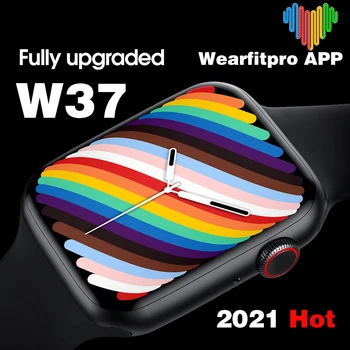 2021 Finow iwo W37 Smartwatch Vyrų Serija 7 Užsakymą Dial-44mm 