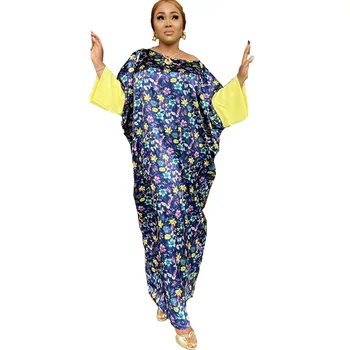 2021 M. Pavasarį, Rudenį Ilgomis Rankovėmis Grindų Ilgis Afrikos Suknelės Moterims Afrikos Musulmonų Drabužiai Mados Prarasti Maxi Dress Lady