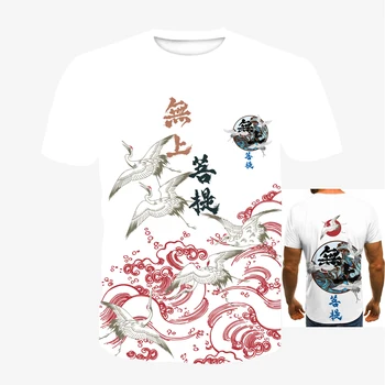 2021 Naujas Vasaros Negabaritinių marškinėliai Kinų Stiliaus 3D Atspausdintas Marškinėlius, O-Kaklo Kvėpuojantis Viršūnes Harajuku Tshirts 100-6XL