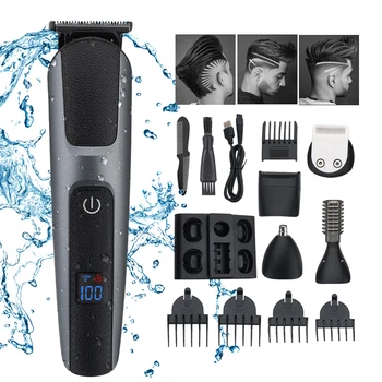 2021 Naujų Plaukų Clipper Profesinės All-In-One Plaukų Žoliapjovės Vyrų Elektros Barzda Žoliapjovės Nustatyti Plaukų Cutter Machine Grooming Kit