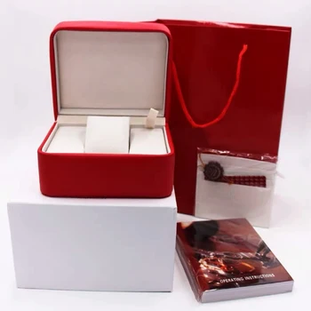 2021 Prabanga Aikštėje Raudona Knygelė Kortelės Žymes Ir leidinių anglų kalba Laikrodžiai, Lange Originalus Vidinis Išorinis Vyrų Laikrodis dėžutę