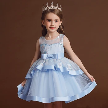2021 Vasaros Elegantiškas Vakarinę Suknelę, Vaikams, Suknelės Mergaitėms, Vaikams, Kostiumų Siuvinėjimo Princesė Dress Mergina Grupė Ir Vestuvių Suknelė