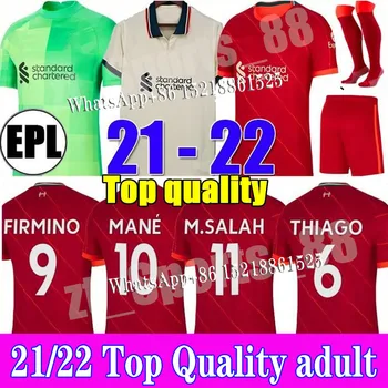 2021 Viršuje Tailando Geriausias kokybe 21 22 LiverpoolES suaugusiųjų Viršuje Geriausias pardavimo 2022 Nemokamas pristatymas Futbolo Džersis užsakymą marškinėliai +pleistras