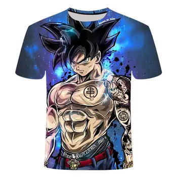 2021 Vyrų Japonų Anime T-shirt Harajuku Anime Paauglių Berniukų 3DT Marškinius, O-Kaklo Palaidinukė Viršuje Nauji vyriški trumpomis Rankovėmis