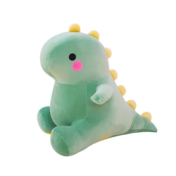 22cm Ultra Minkštas Mielas Dinozaurų Lėlės Huggable Rožinė/Mėlyna Įdaryti Dino Vaikai Huggable Gyvūnų Pliušiniai Žaislai dovanos