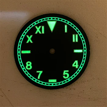 28,5 mm Watch Dial w/ Žalios Šviesos Rinkimo už NH35A/NH36 4R36 Judėjimo Žiūrėti, Remontas, Dalys