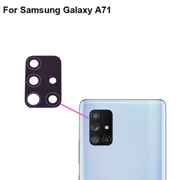 2VNT Aukštos kokybės Samsung GALAXY A71 5G Atgal Galinio vaizdo Kamera, Stiklinis Lęšis bandymas geras Samsung GALAXY 71 Pakeitimo SM-A7160