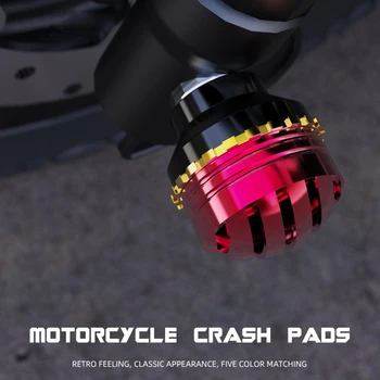 2VNT Motociklo Stabdžių Susidūrimo Taurės Varantys Apsaugos Motociklas Avarijos Pagalvėlės Skersmuo Vidinės Skylės kaip 14mm Priekinės Šakės Taurė