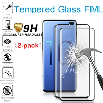 2vnt S10 Plus Stiklo Samsung S 10 Plius 3D Full Klijais, Apsauginis Stiklas Galaxy S10Plus S10e lite Screen Protector Kino 9H