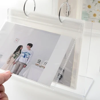 3/5 colių Desktop Nuotraukų Albumą Akrilo Polaroid Instax palaidų lapų Nuotraukų Albumą Star Atvirukas Rinkti Namų Puošybai