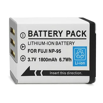 3.7 v 1800mAh NP-95 NP95 np 95 baterijas +Kroviklis skirtas Fujifilm FinePix F30 F31fd Real 3D W1 X-S1 X100 X100s RICOH GXR