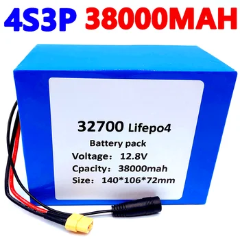 32700 Lifepo4 Baterija 4S3P 12.8 V 30Ah 4S 40A 100A Subalansuotas BMS Elektros Valtis ir Nepertraukiamo Maitinimo šaltinis 12V