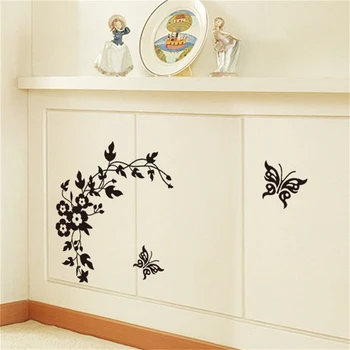 3D drugelis gėlių siena lipdukas, vaikų kambario, miegamojo kambarį šaldytuvas lipdukai namų dekoro 