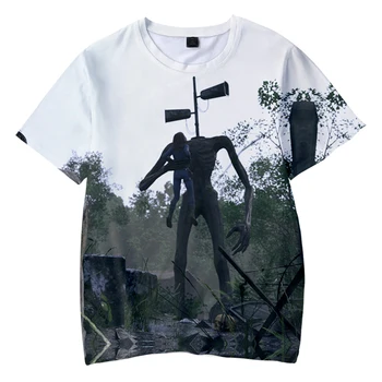 3D Spausdinimo T-Shirt SCP Siaubo Žaidimas Streetwear Vyrai Moterys Mados Marškinėliai Hip-Hop Vaikų Vaikai Tees Viršūnes Berniukas Mergaitė Sirena Galvos Marškinėlius