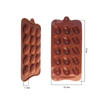 3D Velykų Kiaušinių, Šokolado Liejimo formos Silikoninės Formos Torto Formos Bakeware Pyragai, bandelės, Konditerijos gaminiai, Pelėsių Virtuvės Kepimo Įrankiai